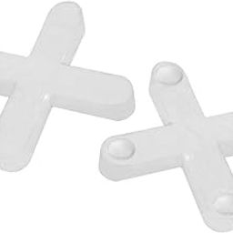 Self Lub Tile Leveling System | Plastic Tile Spacers for Wall & Floor Tiles | Easy & Accurate Tile Installation | Reusable DIY Tile Spacer Clips (2 mm - 500Pcs)-0