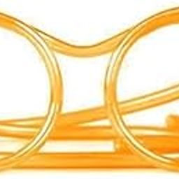 Tradify All Funny Crazy Silly Straws for Kids/Goggle Shape Drinking Eye Glasses/Return Gift for Kids Birthday Party(Pack of 1) (Orange)-7