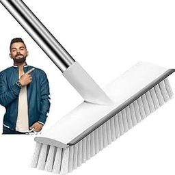 Milton 3-in-1 Bathroom Cleaning Brush with Wiper - Bathroom Cleaning Brush Long Handle 180° Rotate Toilet Brush Bathroom Tiles Cleaning, Wiper Floor Scrub for Kitchen Bathroom Cleaning-17