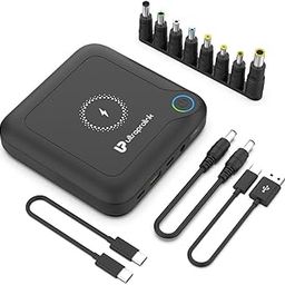 UltraProlink 24000mAh-120W Power Bank | Compatible with Laptops, Mobiles & Tablets | Type C (PD)+USB A +DC Port |USB Type C Cable 1m (60W) | 10W Inbuilt Wireless Charging Pad | Juice-Up UM1106-21
