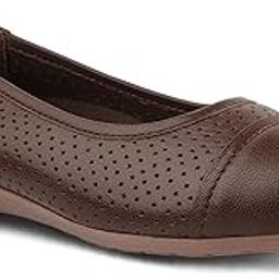 Genuine Leather Ballet Flats with Arch Support for Women's-image-1