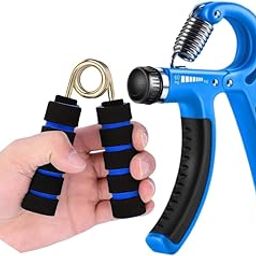 Hand Grip Strengthener, Adjustable Resistance 10-50 Kg, Steel Construction, Ergonomic Design for Forearm Exercise (BLUE)-image-27