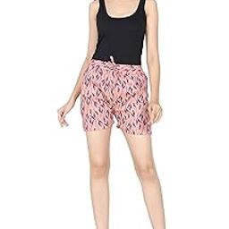 Women's Cotton Printed Lounge Shorts-image-95