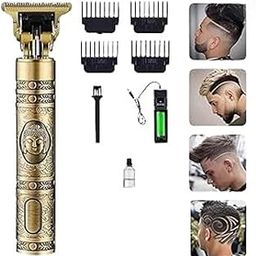 Veloxi EXIM Buddha Trimmer Original - Cordless Rechargeable Men's Hair Trimmer with Metal Body and T-Blade for Precise Trimming-image-40