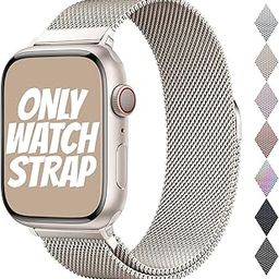 LATALI Original Stainless Steel Milanese Loop Band Compatible with Apple Watch 42mm 44mm 45mm 49mm Magnetic Strap for iWatch Series 9 8 7 6 5 4 3 2, Ultra 2/1, SE 1/2 [Watch NOT Included]-image-12