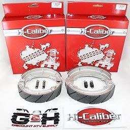 WATER GROOVED FRONT and REAR Brake Shoes & Springs for the 1985-1987 Honda ATC 250 ES Big Red & 250 SX ATVs-image-27