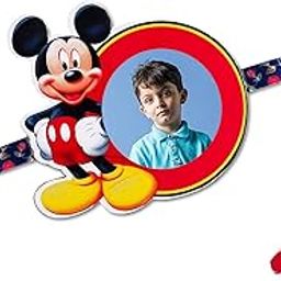 Pixelkari - Photo Rakhi and Fridge Magnet, Style 36 | Best Kids Rakhi for Brother, Bro|(Micky Mouse Design)-image-93
