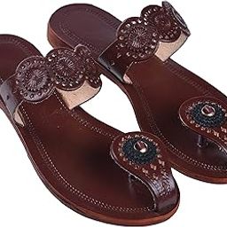 Kolhapuri Chappal for Women Stylish, Flat Fashion Sandals & Ethnic Slippers for Girls-image-13