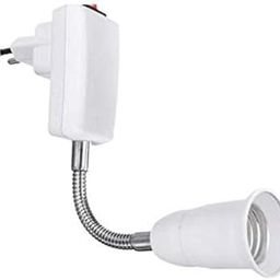 MERISHOPP® E27 to EU Plug Light Bulb Socket Adaptor Converter LED Lamp Base Switch|Home & Garden | Lamps, Lighting & Ceiling Fans | Lighting Parts & Accessories|1 X E27 to EU Adapter-image-60