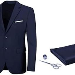 Slim Fit Two-Piece Suit for Men, Stitched Blazer and Pant Fabric (1.30 Metre), Perfect for Wedding Formal Meetings or Any Party Occasions-picture-2