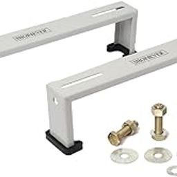 Shop4Ever® Tafta Heavy Duty Air Conditioner Outdoor Ac stand for 1 Ton, 1.1 Ton, 1.2 Ton, 1.5 Ton, 2 Ton Outdoor Units (Pack of 1,Silver) (Floor Ac Stand, 45cm x 16cm)-24