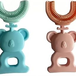 Divik Kids U Shaped Toothbrush For Age 2-6 Year Old Boys | Loving Elephant Ganpati Fun Design U-Shape Soft Tooth Brush For Boys Children (1Pcs)-30