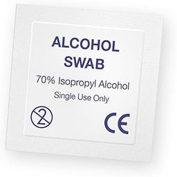 GOXNOR Two Ply Folded 400 Sterile Alcohol Swabs 400 Antiseptic Prep Wipes Pads (Pack of 100, 4 Box) (400)-2