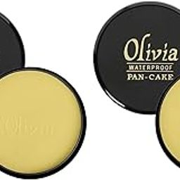 Olivia Pan Cake 100% Waterproof 25g x 3 | Full Coverage Makeup Base | Smudge-Proof & Sweat-Resistant | Long-Lasting Velvety Finish | Hides Blemishes | For All Skin Types | Pack of 3 | Golden Yellow 21-image-49