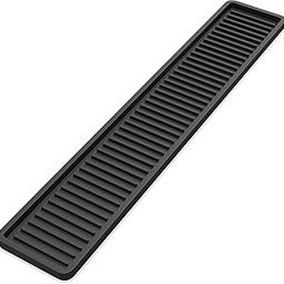 Store2508 Silicone Kitchen Sink Long Holder Tray 41.3 x 8.7 Cm, Vanity & Bathroom Organizer, Bar Coffee Service Mat (Black 1 Pc)-image-78