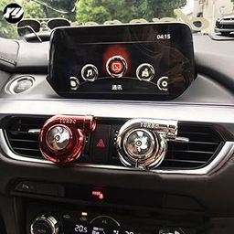YOURKARTS.COM Solid AC Vent Car Air Freshener – Turbo Shape Aromatherapy Diffuser in Random Colour, Compact Dashboard Styling Perfume car accessories 2025-28
