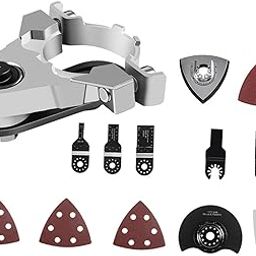 UJEAVETTE Angle Grinder Adapter Oscillating Dynamic Edging Machine for Cutting Sanding Style D-image-9