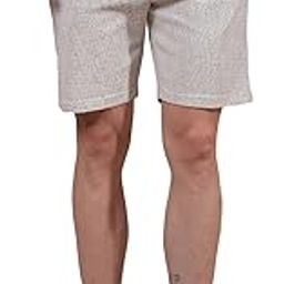 Men's Beige Jacquard Knitted Shorts-29