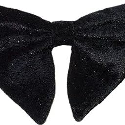 Men's Velvet Long Peak Butterfly Look Adjustable Bow Tie (Black, Free Size)-image-87