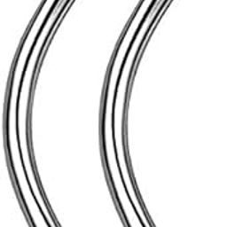 Silver Stainless Steel Curved Barbell Titanium Helix Rook Lip Ring Bar Cartilage Tragus Eyebrow Stud Earrings for Men-image-19