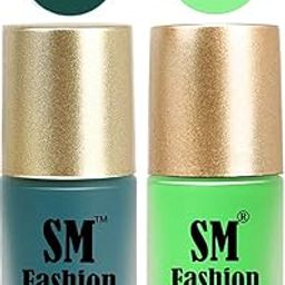 SM FASHION Nail Polishes, See Green-Lime Velvet Matte Nail Paint Combo Set of 2 Pcs 7ml each-14