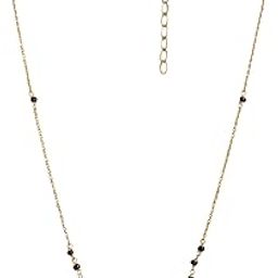 925 Sterling Silver 18kt Gold Plated with Glass Bead Mangalsutra-image-61