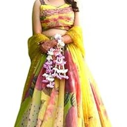 Women's Georgette Embroidery Sequence Work Lehenga Choli with Dupatta For Women | solid work |-picture-14