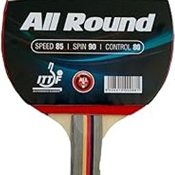 Stag Iconic Table Tennis (T.T) Racket - Black/Red Grip Designed Comfortable Wooden Table Tennis Bat - Allround-13