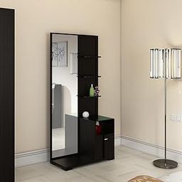 Spacewood Dressing Table | Grace | 3 Year Warranty | 4 Shelves & 1 Drawer, Vanity Table for Bedroom, Living Room, and Home| Engineered Wood | Natural Wenge-27