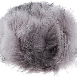 LOSA Women Warm Winter Russian Fluffy Faux Fur Hat Earwarmer Earmuff Cossak Ski Light Gray-image-22