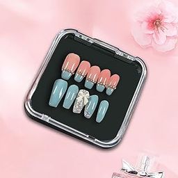 HEAVENGLOW 10Pcs Press on Nail Storage Boxes Small Nail Packing Box for Nail Salon Home Black-image-73