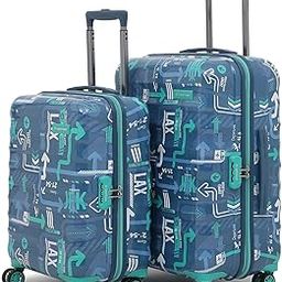 Jfk Trolley Bag Set Of 2 (S+M), Hardsided Polycarbonate Cabin & Check-In Trolley Bag, Combination Lock, 8 Wheel Suitcase, 2000 Days Warranty (Denim Blue, 28.5 X 46 X 65.5 Cm, Spinner)-picture-53