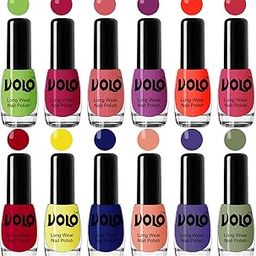 Volo Boss of Gloss Nail Polishes Set of 12 Pcs Infinite Collection(Green, Magenta, Peach, Plum, Coral, Pink, Red, Yellow, Blue, Peach,Purple, Green) 60 ML-82