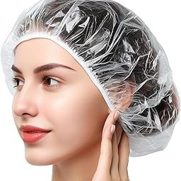 ERZA Disposable Shower Caps, Thick Clear Waterproof Shower Hair Cap, Bath & Bathing Accessories for Women, Men, Home, Hotel, Spa & Travel Essentials, Hair Care, Transparent, Pack of 100-image-6