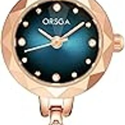 Stainless Steel Watches for Women Saffire Bracelet Watch for Women - Blie Dial Latest Unique Women&Girls Watch Rose Gold Wrist Analog Ladies Watch-image-5