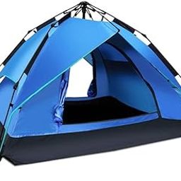 ROYALDEALS - RD Camping Tent, 4-6 Person Family Tent Instant Easy Set up Hydraulic Quick OpeningTent with Carry Bag-image-0