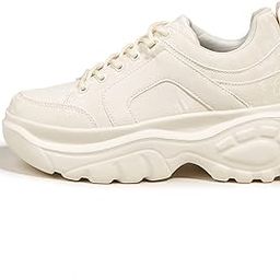 Women Chunky Platform Dad Colorblock White Neon Green Fuchsia Hologram Silver Casual Lace-Up Walking Sneakers-image-25