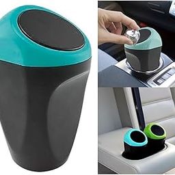 BUNVOX Mini Car Trash Can, Small Automatic Portable Trash Can with Lid, for Car Home Office (Trash Can)-image-40