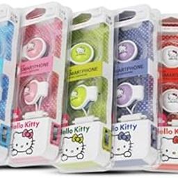 Bandal & Neoul Hello Kitty Earphones with Ear Clips for Comfort - Model KHP-317-3 Colors (Black)-image-27