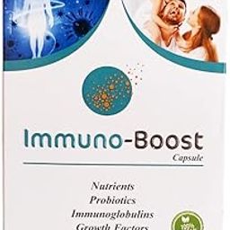 Immuno Boost Immunrich Pure Bovine cow Colostrum Capsules Nutrients Prebiotic Probiotic Supports Energy and Metabolism Booster Immunoglobus 500mg Veg Capsules (10 Capsules)-image-30
