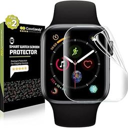 AOKUMA fits CaseCandy® - (2 Pack) Screen Protector Guard For Apple Watch Series 40mm (Series 6, SE, 5 & 4) | Apple Watch Series 6, SE Screen Guard (40mm) - HD/Anti Scratch/Bubble Free-13