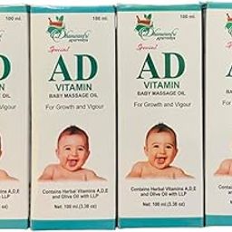 DHANWANTRI AYURVEDYA Ad Vitamin Baby Massage Oil 100 Ml (Pack Of 4)-image-92