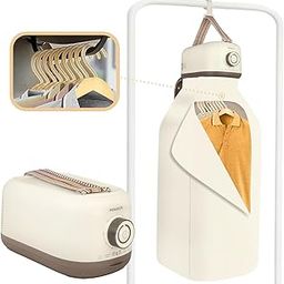 MINANOV Portable Clothes Dryer - Travel, Apartment, RV, Dorm - Compact Dryer for Clothes, Underwear, Socks - Silver, 9 Load, Plastic, Aluminum-31