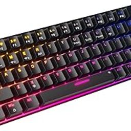 Portronics Hydra 10 Wireless Mechanical Gaming Keyboard with Bluetooth & 2.4 GHz Wireless, Red Switches, Multi-Device Pairing, TKL Compact Size, Multi-Colour Backlight, for Laptop & PC (Black)-8