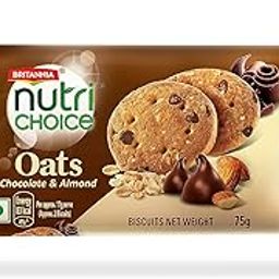 Britannia Nutri Choice Oats Cookies - Chocolate & Almond, 75g Pack-image-21