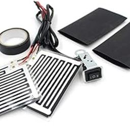 ELBME Motorcycle Electric Heating Handlebar Warmer, Grip Warmer 12V Heated Grips for Motorcycle, Handlebar Heater Warmer Pads with Switch Control, Adjustable Temperature-image-74