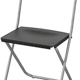 IKEA GUNDE Stainless Steel Multipurpose Foldable Chair for Office Use, Kids, Home (Black)-image-44