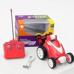 Storio Rechargeable RC Drift Stunt Car – Red | 360° Rotating Flip Toy with Remote & USB Charging | Racing Car for Boys & Girls Age 3+-image-46