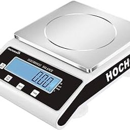 Hochoice Accuracy:0.1g 15kg Laboratory Digital Analytical Balance High-Precision Electronic Scales Industrial Scale Jewelry Scales Strain Sensor Square pan-picture-5