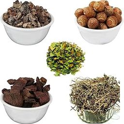 G.L.T. Dry Raw Amla, Reetha, Shikakai, Henna & Bringraj Combo - 100% Natural Hair Care Products for All Skin Types - 500g (100g x 5 Pack)-image-72